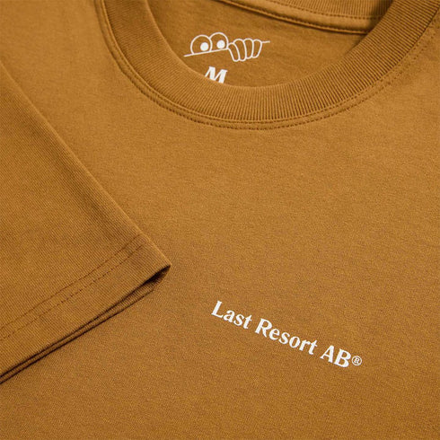 Last Resort Ab Atlas Monogram Ss T-Shirt Golden Brown / White - Streetart.fr